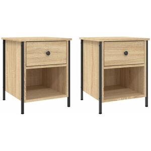 Vidaxl - Bedside Cabinets 2 pcs Sonoma Oak 40x42x50 cm Engineered Wood Vidaxl - Bedside Cabinets 2 pcs Sonoma Oak 40x42x50 cm Engineered Wood