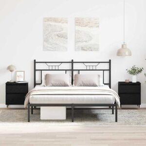 Vidaxl - Bedside Cabinet 2 pcs Black oak 40 x 35 x 50 cm Engineered Wood Vidaxl - Bedside Cabinet 2 pcs Black oak 40 x 35 x 50 cm Engineered Wood