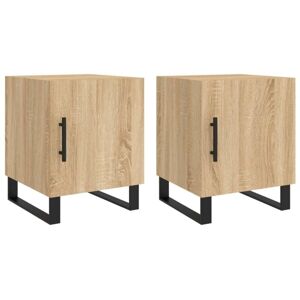 Vidaxl - Bedside Cabinets 2 pcs Sonoma Oak 40x40x50 cm Engineered Wood Vidaxl - Bedside Cabinets 2 pcs Sonoma Oak 40x40x50 cm Engineered Wood