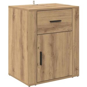 Bedside Cabinet Artisan oak 50 x 36 x 60 cm Engineered wood vidaXL Bedside Cabinet Artisan oak 50 x 36 x 60 cm Engineered wood vidaXL