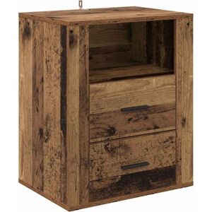 Bedside Cabinet Old wood 50 x 36 x 60 cm Engineered wood vidaXL Bedside Cabinet Old wood 50 x 36 x 60 cm Engineered wood vidaXL