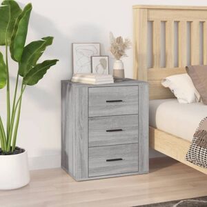 Bedside Cabinet Grey Sonoma 50x36x60 cm Engineered Wood Vidaxl Bedside Cabinet Grey Sonoma 50x36x60 cm Engineered Wood Vidaxl
