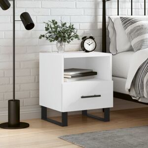 Bedside Cabinet White 40x35x47.5 cm Engineered Wood Vidaxl Bedside Cabinet White 40x35x47.5 cm Engineered Wood Vidaxl