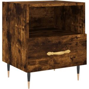 Bedside Cabinet Smoked Oak 40x35x47.5 cm Engineered Wood Vidaxl Bedside Cabinet Smoked Oak 40x35x47.5 cm Engineered Wood Vidaxl