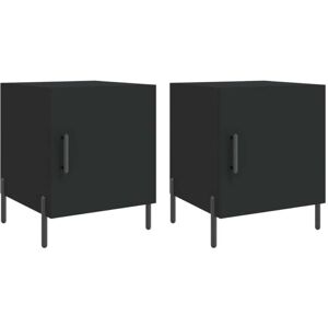 vidaXL Bedside Cabinet - Modern Durable Nightstand - 2 Units vidaXL Bedside Cabinet - Modern Durable Nightstand - 2 Units