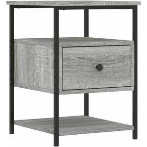 Bedside Cabinet Grey Sonoma 40x42x56 cm Engineered Wood Vidaxl Bedside Cabinet Grey Sonoma 40x42x56 cm Engineered Wood Vidaxl