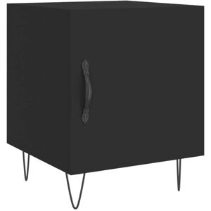 Bedside Cabinet Black 40x40x50 cm Engineered Wood Vidaxl Bedside Cabinet Black 40x40x50 cm Engineered Wood Vidaxl