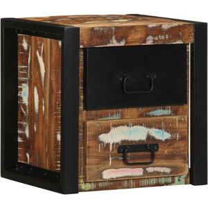 Vidaxl - Bedside Cabinet Multicolour 40x35x40 cm Solid Wood Reclaimed Vidaxl - Bedside Cabinet Multicolour 40x35x40 cm Solid Wood Reclaimed
