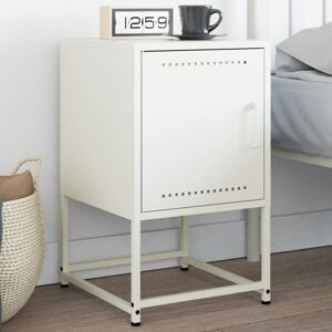 Bedside Cabinet White 36x39x60.5 cm Steel Vidaxl Bedside Cabinet White 36x39x60.5 cm Steel Vidaxl