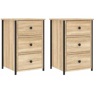 Vidaxl - Bedside Cabinets 2 pcs Sonoma Oak 40x36x60 cm Engineered Wood Vidaxl - Bedside Cabinets 2 pcs Sonoma Oak 40x36x60 cm Engineered Wood