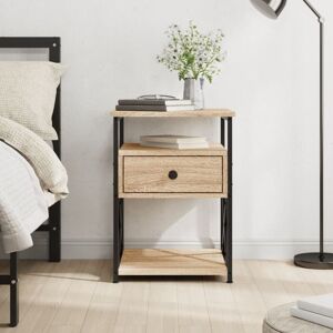 Bedside Cabinet Sonoma Oak 40x42x55 cm Engineered Wood Vidaxl Bedside Cabinet Sonoma Oak 40x42x55 cm Engineered Wood Vidaxl