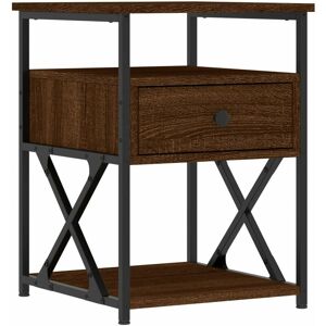 Bedside Cabinet Brown Oak 40x42x55 cm Engineered Wood Vidaxl Bedside Cabinet Brown Oak 40x42x55 cm Engineered Wood Vidaxl