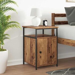 Bedside Cabinet 2 pcs Old wood Engineered Wood Vidaxl Bedside Cabinet 2 pcs Old wood Engineered Wood Vidaxl