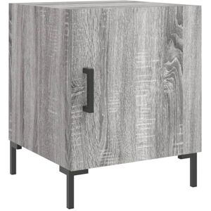 Bedside Cabinet Grey Sonoma 40x40x50 cm Engineered Wood Vidaxl Bedside Cabinet Grey Sonoma 40x40x50 cm Engineered Wood Vidaxl