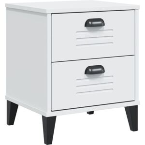 Bedside Cabinet viken White Engineered Wood Vidaxl Bedside Cabinet viken White Engineered Wood Vidaxl