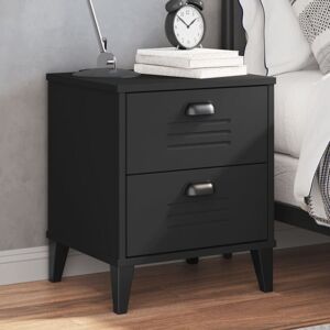 Bedside Cabinet viken Black Engineered Wood Vidaxl Bedside Cabinet viken Black Engineered Wood Vidaxl