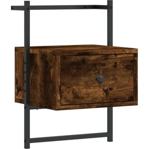 Vidaxl - Bedside Cabinet Wall-mounted Smoked Oak 35x30x51 cm Engineered Wood Vidaxl - Bedside Cabinet Wall-mounted Smoked Oak 35x30x51 cm Engineered Wood