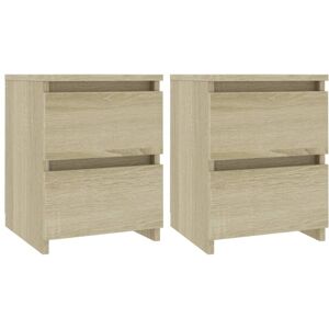 Vidaxl - Bedside Cabinets 2 pcs Sonoma Oak 30x30x40 cm Engineered Wood Vidaxl - Bedside Cabinets 2 pcs Sonoma Oak 30x30x40 cm Engineered Wood