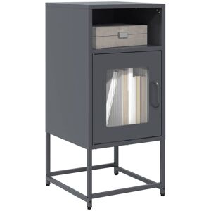Bedside Cabinet Anthracite 36x39x78 cm Cold-rolled Steel Vidaxl Bedside Cabinet Anthracite 36x39x78 cm Cold-rolled Steel Vidaxl