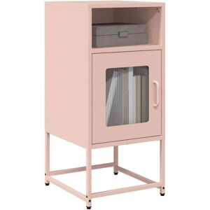 Bedside Cabinet Pink 36x39x78 cm Cold-rolled Steel Vidaxl Bedside Cabinet Pink 36x39x78 cm Cold-rolled Steel Vidaxl