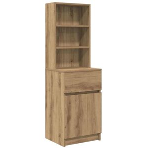Bedside Cabinet Artisan Oak 39x35x125 cm Engineered Wood vidaXL Bedside Cabinet Artisan Oak 39x35x125 cm Engineered Wood vidaXL