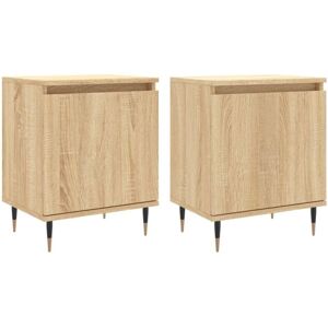 Vidaxl - Bedside Cabinets 2 pcs Sonoma Oak 40x30x50 cm Engineered Wood Vidaxl - Bedside Cabinets 2 pcs Sonoma Oak 40x30x50 cm Engineered Wood