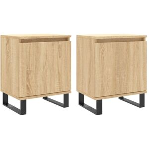 Vidaxl - Bedside Cabinets 2 pcs Sonoma Oak 40x30x50 cm Engineered Wood Vidaxl - Bedside Cabinets 2 pcs Sonoma Oak 40x30x50 cm Engineered Wood