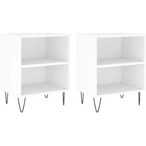 Bedside Cabinets 2 pcs White 40x30x50 cm Engineered Wood Vidaxl Bedside Cabinets 2 pcs White 40x30x50 cm Engineered Wood Vidaxl