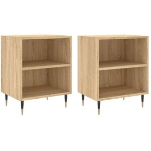 Bedside Cabinets 2 pcs Sonoma Oak 40x30x50 cm Engineered Wood Vidaxl Bedside Cabinets 2 pcs Sonoma Oak 40x30x50 cm Engineered Wood Vidaxl