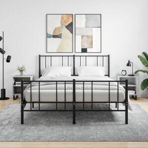 Bedside Cabinets 2 pcs Concrete Grey 40x30x50 cm Engineered Wood vidaXL Bedside Cabinets 2 pcs Concrete Grey 40x30x50 cm Engineered Wood vidaXL