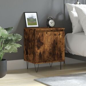Bedside Cabinet Smoked Oak 40x30x50 cm Engineered Wood Vidaxl Bedside Cabinet Smoked Oak 40x30x50 cm Engineered Wood Vidaxl