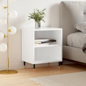 Bedside Cabinet High Gloss White 40x30x50 cm Engineered Wood Vidaxl Bedside Cabinet High Gloss White 40x30x50 cm Engineered Wood Vidaxl