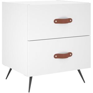 Bedside Cabinet White 40x35x47.5 cm Engineered Wood Vidaxl Bedside Cabinet White 40x35x47.5 cm Engineered Wood Vidaxl