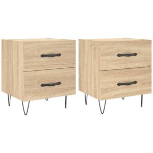Vidaxl - Bedside Cabinets 2 pcs Sonoma Oak 40x35x47.5 cm Engineered Wood Vidaxl - Bedside Cabinets 2 pcs Sonoma Oak 40x35x47.5 cm Engineered Wood