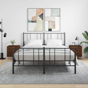 Vidaxl - Bedside Cabinets 2 pcs Brown Oak 40x35x47.5 cm Engineered Wood Vidaxl - Bedside Cabinets 2 pcs Brown Oak 40x35x47.5 cm Engineered Wood