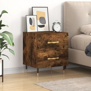 Bedside Cabinet Smoked Oak 40x35x47.5 cm Engineered Wood Vidaxl Bedside Cabinet Smoked Oak 40x35x47.5 cm Engineered Wood Vidaxl