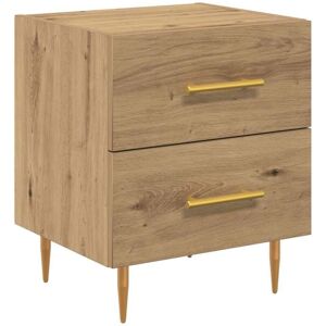 Bedside Cabinet Artisan Oak 40 x 35 x 47.5 cm Engineered Wood vidaXL Bedside Cabinet Artisan Oak 40 x 35 x 47.5 cm Engineered Wood vidaXL