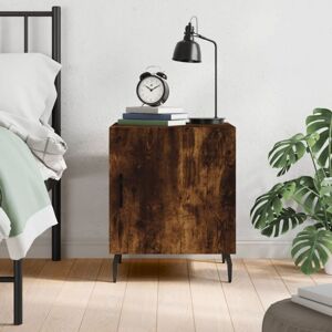 Bedside Cabinet Smoked Oak 40x40x50 cm Engineered Wood Vidaxl Bedside Cabinet Smoked Oak 40x40x50 cm Engineered Wood Vidaxl
