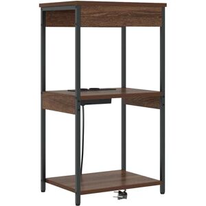 VidaXL Bedside Table with Charging Station - Bedroom Furniture VidaXL Bedside Table with Charging Station - Bedroom Furniture