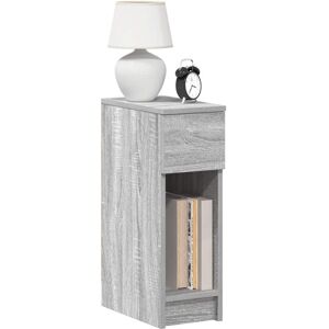 Bedside Cabinet with Drawer Grey Sonoma 20x36x60 cm vidaXL Bedside Cabinet with Drawer Grey Sonoma 20x36x60 cm vidaXL
