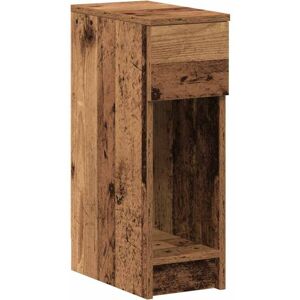 Bedside Cabinet with Drawer Old Wood 20x36x60 cm Vidaxl Bedside Cabinet with Drawer Old Wood 20x36x60 cm Vidaxl