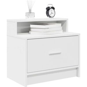 Bedside Cabinet with Drawer White 51x31x47 cm Vidaxl Bedside Cabinet with Drawer White 51x31x47 cm Vidaxl