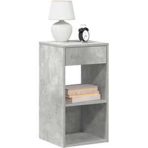 Vidaxl - Bedside Cabinets with Drawer 2 pcs Concrete Grey 35x34x66.5 cm Vidaxl - Bedside Cabinets with Drawer 2 pcs Concrete Grey 35x34x66.5 cm