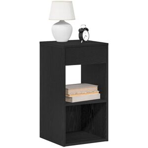 Bedside Cabinets with Drawer 2 pcs Black Oak 35x34x66.5 cm Vidaxl Bedside Cabinets with Drawer 2 pcs Black Oak 35x34x66.5 cm Vidaxl