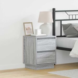 Vidaxl - Bedside Cabinet with Grey 39 x 34.5 x 50 cm Engineered wood Vidaxl - Bedside Cabinet with Grey 39 x 34.5 x 50 cm Engineered wood