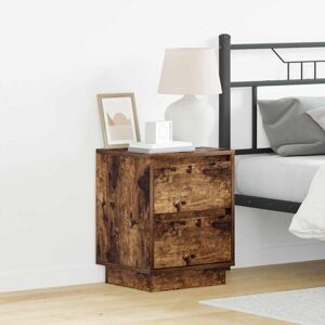 Vidaxl - Bedside Cabinet with Drawer 2 pcs Smoked oak 39 x 34.5 x 50 cm Vidaxl - Bedside Cabinet with Drawer 2 pcs Smoked oak 39 x 34.5 x 50 cm