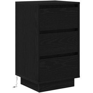 Bedside Cabinet with led Lights Black 38x34x65 cm Vidaxl Bedside Cabinet with led Lights Black 38x34x65 cm Vidaxl