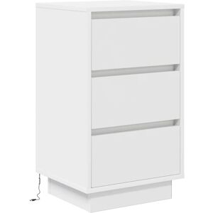 Bedside Cabinet with led Lights White 38x34x65 cm Vidaxl Bedside Cabinet with led Lights White 38x34x65 cm Vidaxl