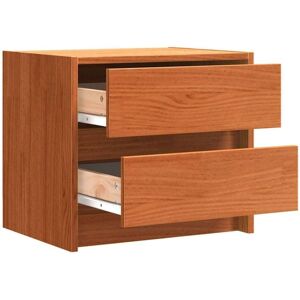 Bedside Tables Wax Brown 40 x 30.5 x 35.5 cm Pine Wood vidaXL Bedside Tables Wax Brown 40 x 30.5 x 35.5 cm Pine Wood vidaXL