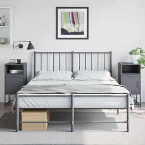 Bedside Cabinets 2 pcs Anthracite 36x39x78 cm Steel Vidaxl Bedside Cabinets 2 pcs Anthracite 36x39x78 cm Steel Vidaxl